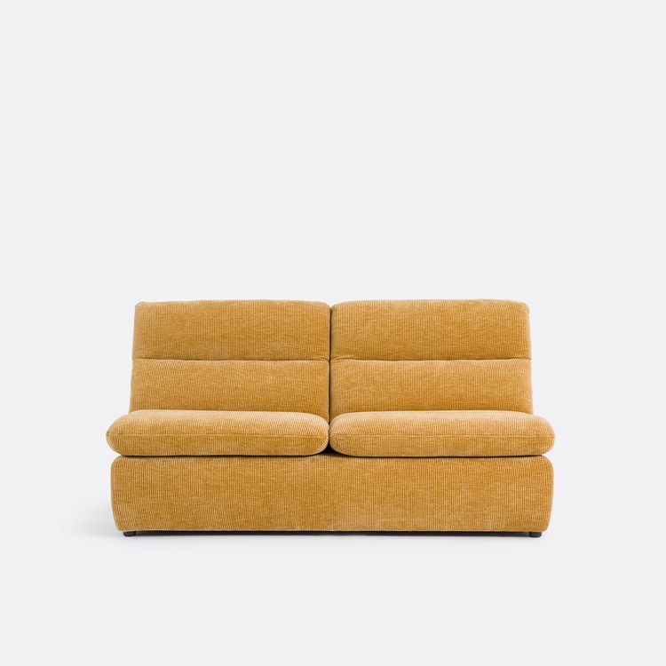 ERABLE - Canapé velours gaufré 2 places